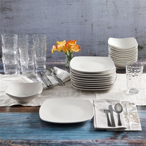 walmart dinnerware white|walmart online shopping dish sets.